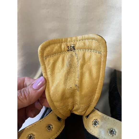 Hogan Outerwear Lace Up Hiking Work Boot, Black Leather & Nylon Women’s Size 6.5 - Picture 12 of 12